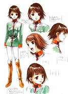 Original Haruhiko Mikimoto concept art for Asuna Elmarit.