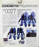 GFF #0027 "RX-79BD-1 Blue Destiny Unit 1 / RX-79BD-2 Blue Destiny Unit 2" figure set (2005): package rear view