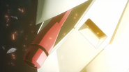 GN Beam Saber sliding out of the right side skirt armor (S2 Ep12)