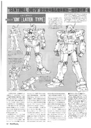 RGM-79 "GM" [Later Type]: information from Model Graphix magazine's "Sentinel 0079" mecha design series