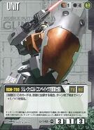 GM Quel (Konpeitoh Army Colors) as featured in the Gundam War card game