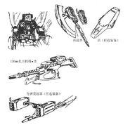 line art - various weapons