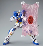 MG 1/100 Gundam F90 Keep Type (MG 1/100 Mission Pack K-Type fitted on MG 1/100 Gundam F90 (sold separately)): Prototype Mega Beam Shield deployed