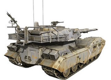 Mobile Suit Gundam E.F.G.F. M61A5 Main Battle Tank Semovente