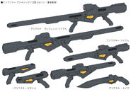 Weapons lineart by Junya Ishigaki[1]