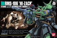 1/144 HGUC "RMS-106 Hi-Zack" (2000): box art