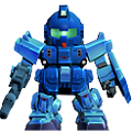 B-Rank Blue Desiny Unit 1 as seen in SD Gundam Capsule Fighter Online