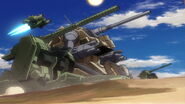 Ground Assault Type Guntank's cameo in Gundam Build Fighters Try Island Wars