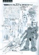Early design of Gundam ZZ