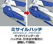 Missile hatch gimmick of 0 Raiser from PG 1/60 00 Raiser