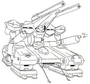 MA-115HT Union Realdo Hover Tank Double Barrel with 60mm Autocannon Pods
