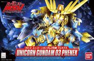 SDBB RX-0 Unicorn Gundam 03 Phenex (2014): box art