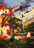 Battle of Jaburo - Mobile Suit Gundam Series Calendar 2012 - Earth