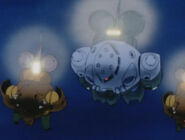 A team of Z'Gok-E and Hygoggs as seen on Mobile Suit SD Gundam Mk IV OVA