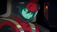 Captain Ash in pilot suit