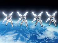 With Gundam X in space