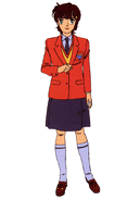 Leina in a school uniform