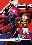 Char and Zaku II