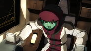 Lafter Frankland in Hyakuri's cockpit