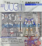 Gundam Fix Figuration (GFF) #0031 "XM-X3 Crossbone Gundam X-3 / XM-X1 Crossbone Gundam X-1 Kai Kai" figure set (2006): package front view