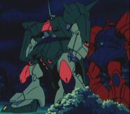 With MS-14J ReGelgu (Mobile Suit Gundam ZZ anime)