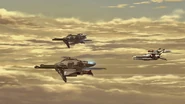 GSF Movie Ootori.png (1.69 MB) Cavalier Aifrid Units 01 and 02 flying in formation, escorted by Ootori Striker