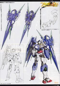  Bandai Hobby MG 1/100 00 QAN[T] Full Saber Mobile Suit Gundam  00V: Battlefield Record : Toys & Games