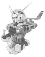 Torso illustration from model kit manual of MG 1/100 Gundam AGE-1 Normal