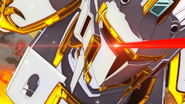 Head close up with laser targeting system