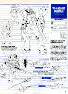 V2 Assault Gundam Lineart