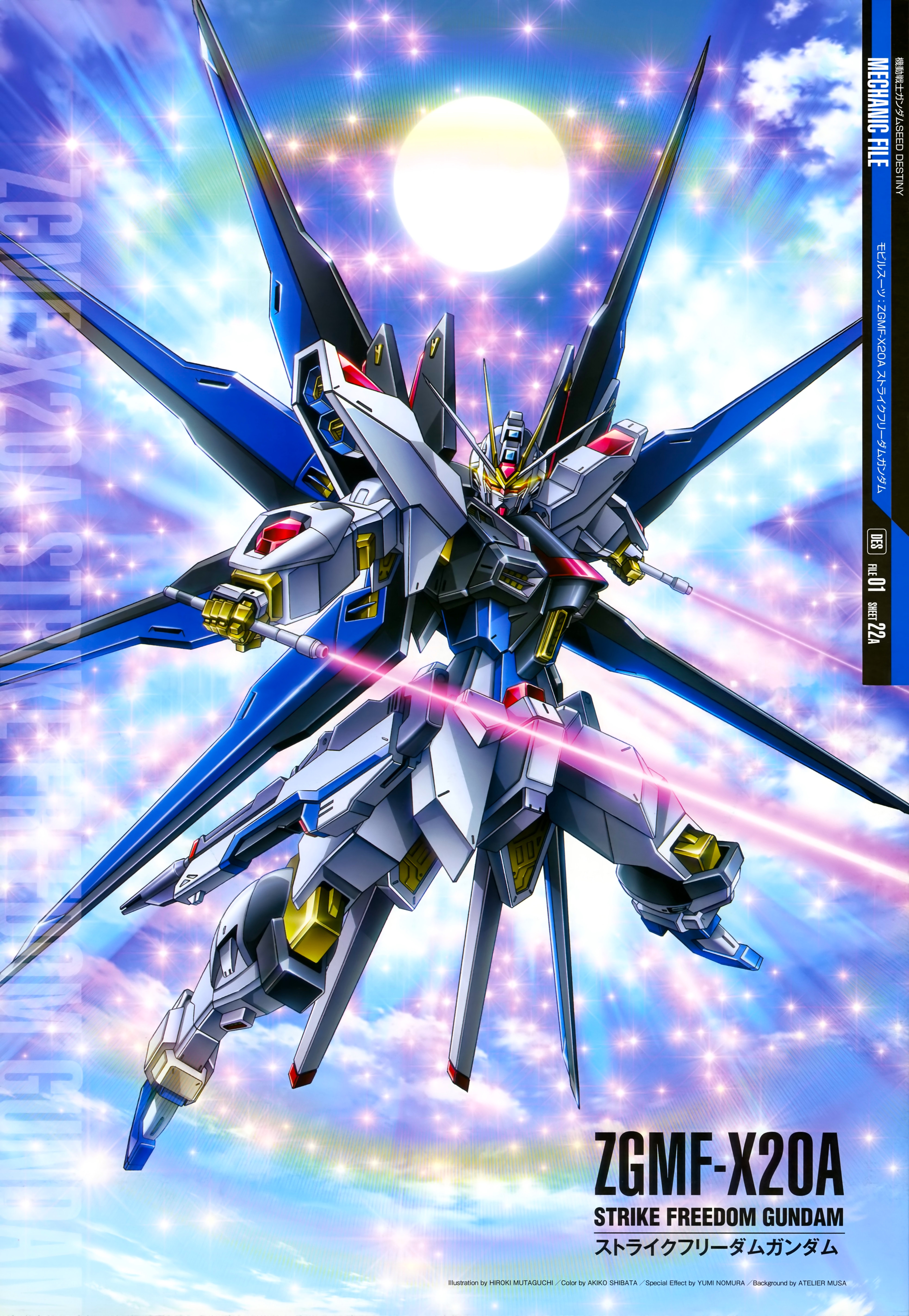 Wings of Light MG 1/100 Strike Freedom Gundam Dragoon Only Fire Effects 