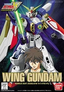 Original 1/144 Wing Gundam (Re-issue; 2000): Box art