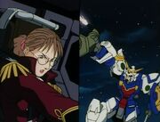 Lady Une fights Shenlong.