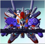 SD Ex-S Gundam as featured in SD Gundam G Generation Wars