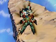 Defeated by Shining Gundam