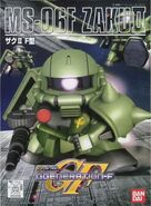 SD Gundam BB Senshi MS-06F Zaku II (2001): box art