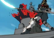 Slicing an OZ battleship with Beam Scythe