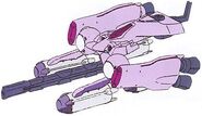 Moebius equipped with linear gun and missiles