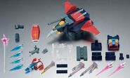 Core Fighter as part of Robot Damashii "G-Fighter Ver. A.N.I.M.E." figure set (2017): product sample