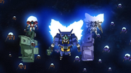 Deployed alongside other mobile suits (Ep 13)