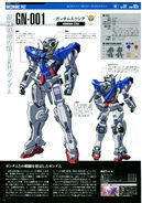 Information from The Official Gundam Perfect File Vol.1 – GN-001 Gundam Exia Mechanic File (1)