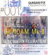 Refined Barzam figure conversion as part of GFF "RX-178 Gundam Mk-II (Titans; Unit 01) / RMS-154 Refined Barzam" figure set (2003): package front view