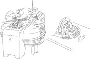 Lineart of chest & cockpit hatch