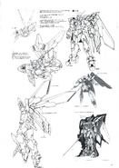 Wing Gundam Fenice Lineart 2