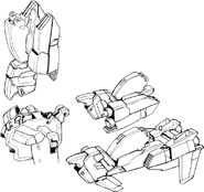 MSA-0011 - S Gundam - Body Parts Lineart