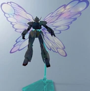 Robot Damashii "∀ Gundam/Turn X use Moonlight Butterfly Effect Parts and Stand Set" (Tamashii Web exclusive; 2010): product sample combined with Robot Damashii "∀ Gundam" (sold separately)