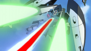 Abyss Gundam Beam Weapons Firing 01 (Seed Destiny HD Ep2)