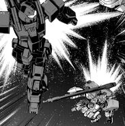 Full Armor GM III chased by Gundam F90 K Type