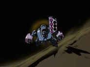 Flying above lunar surface (To Earth Once Again)