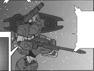 Ben Wooder's unit equipped with Sniper Beam Rifle (Char's Deleted Affair)